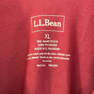 【L.L.Bean】フリース ハーフジップ プルオーバー XL アメリカ古着