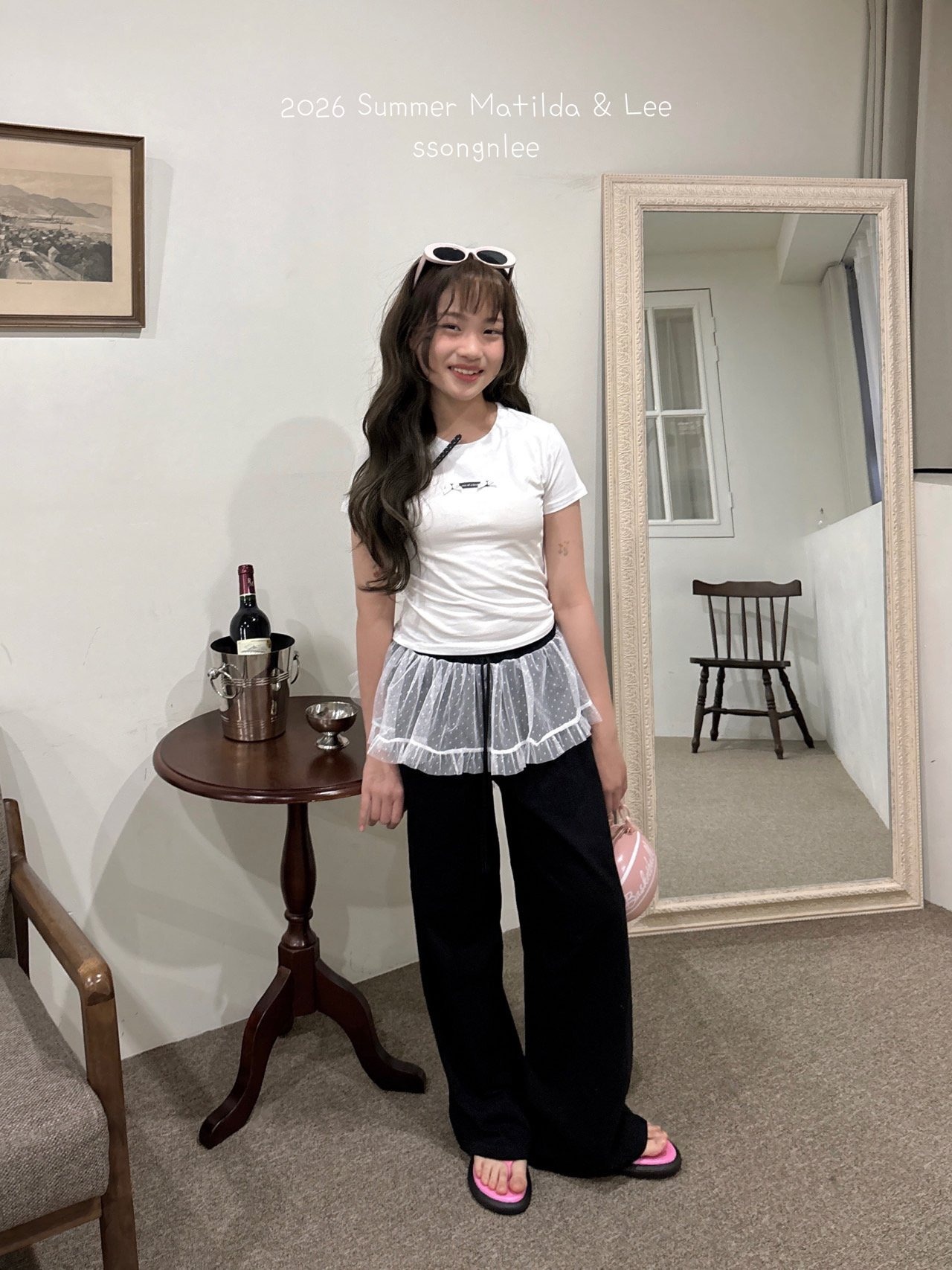 [Matilda&Lee] Lace Wide Pants (15/17/19) / [마틸다앤리] 레이스와이드팬츠 (15/17/19)