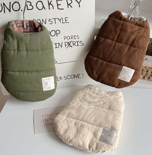 《予約》№1103265　シンプル中綿ベスト