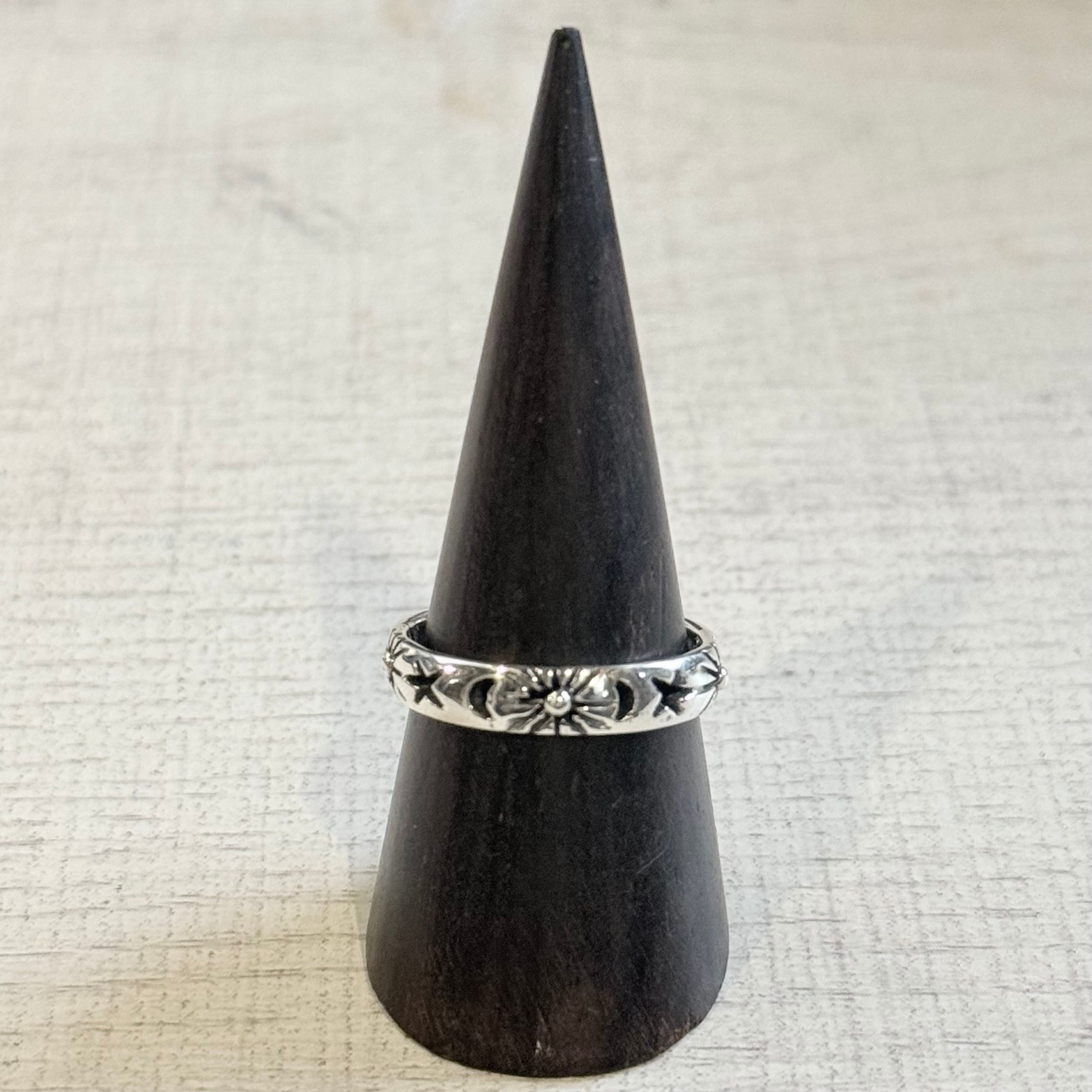 CELESTIAL SUN AND MOON RING-SILVER925-サンムーンリング