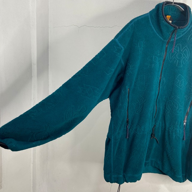 90s REI ハーフジップフリースプルオーバー ネイティブ ナスカの地上絵