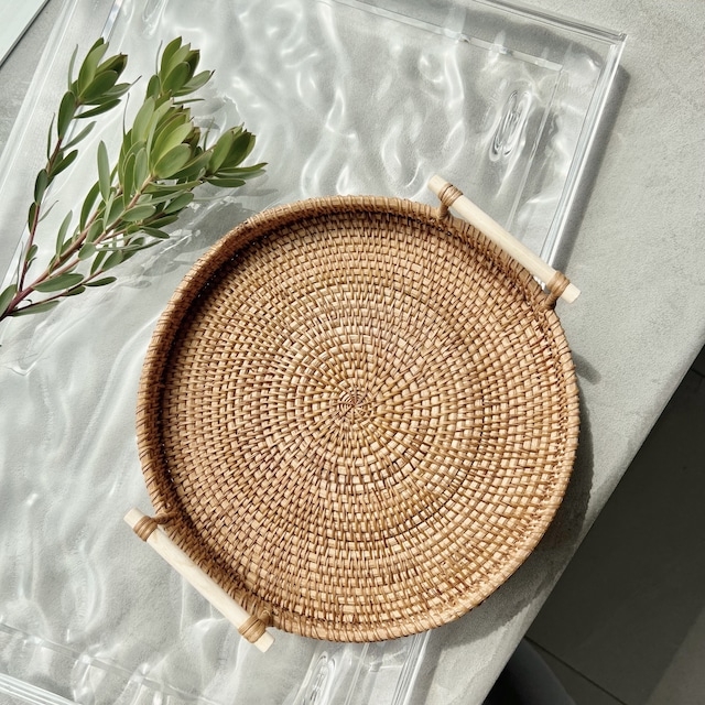 Resort rattan tray