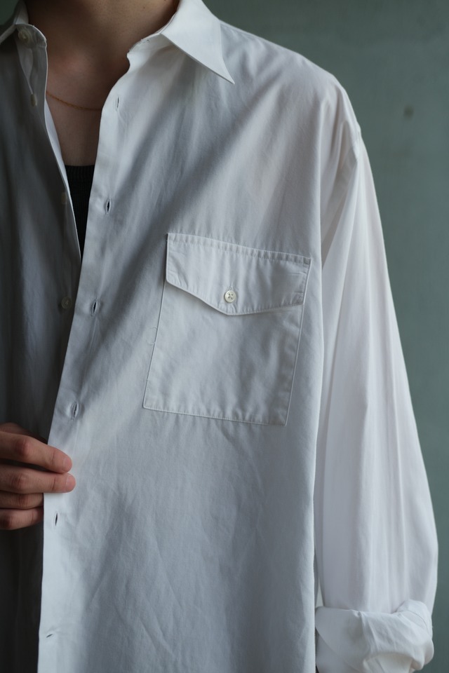 Utah／80-90's "GIORGIO ARMANI" flap pocket dress shirt