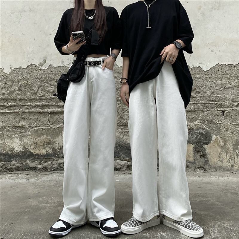 スタイルジーンズ スタンダードホワイトカジュアルパンツ ルーズ レトロ ケッペル38193014803