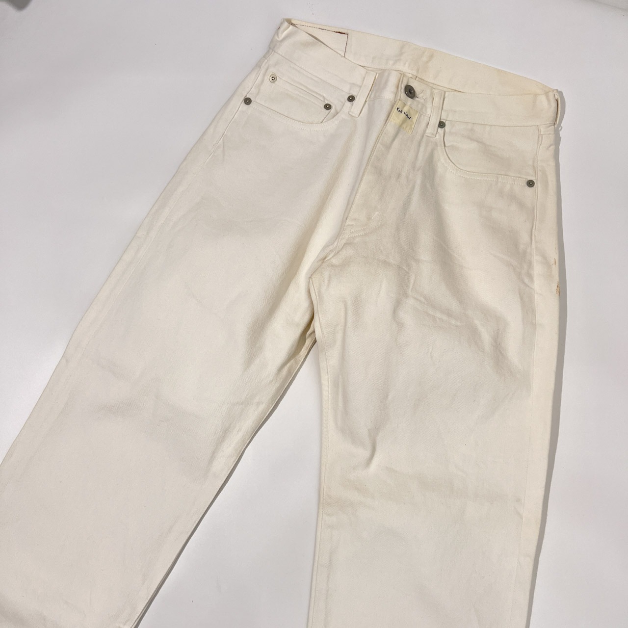 Karl Helmut カールヘルム ワッペン付き ホワイト デニムパンツ S/ホワイト