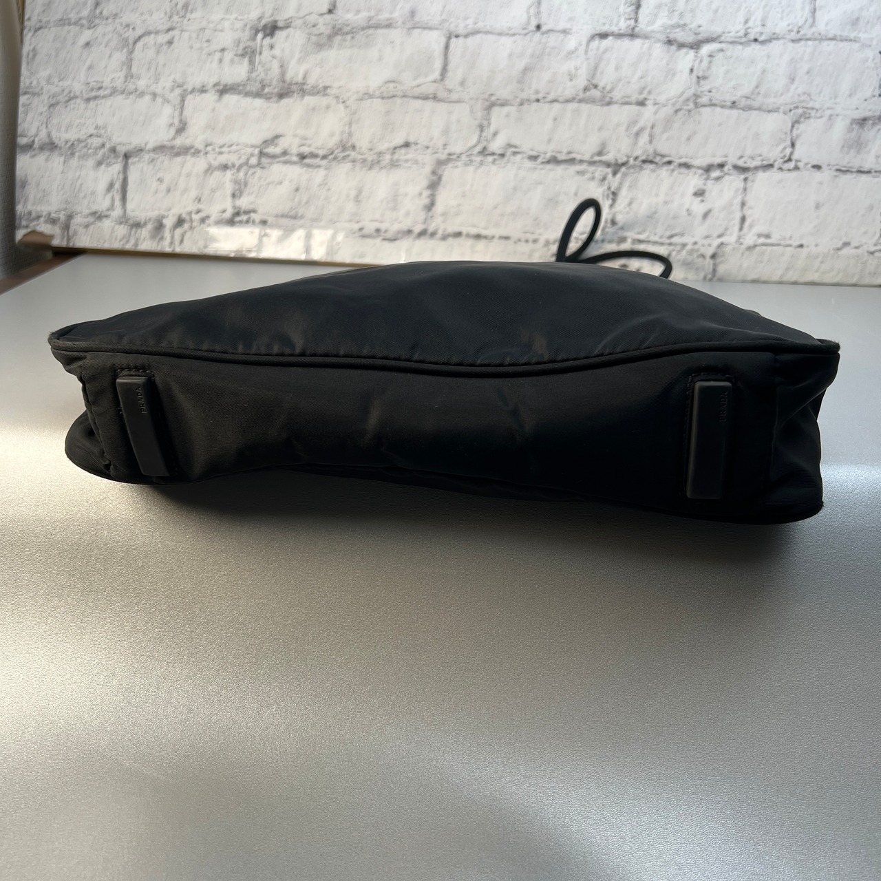 PRADA プラダ  三角ロゴ ナイロン トートバッグ ブラック A-10096