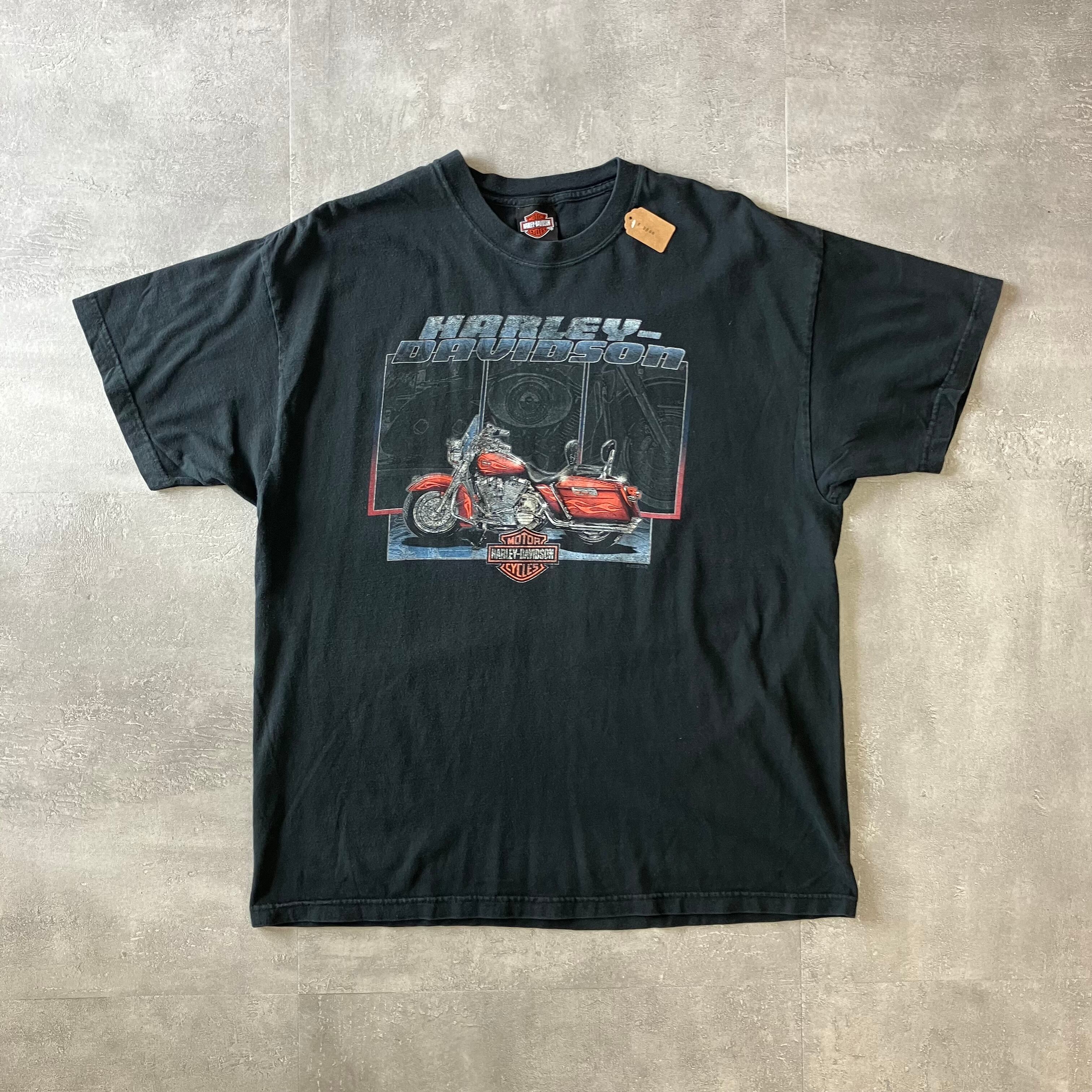 Harley-Davidson 00s usa製 ブラック 両面プリントTee XL No.2107