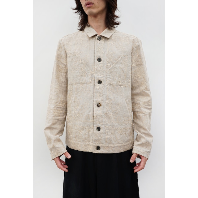 [kujaku] (クジャク) 2024SS J-369 / embroidery work jacket