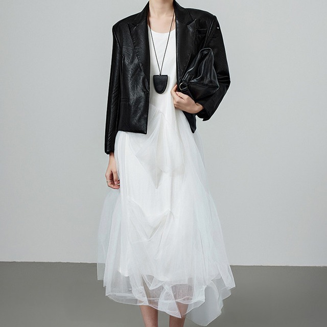 Tulle layered dress A00156
