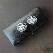 ヴィンテージ トシカネジュエリー 有田焼 竹文様 イヤリング