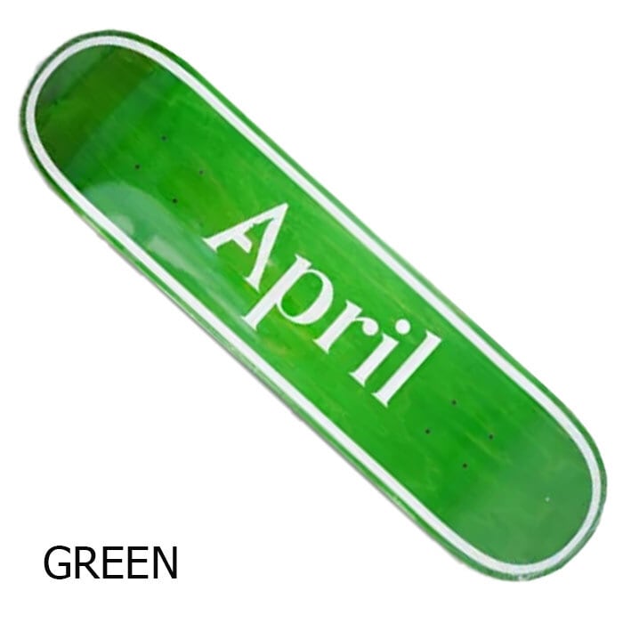 April エイプリル デッキ スケボー MINI OG LOGO BLUE GREEN 7.25 7.37