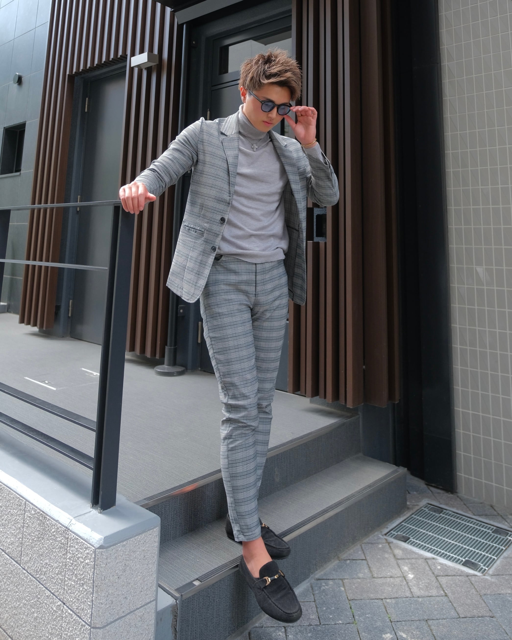 BELINDA ORIGINAL CHECK SLACKS【BB25028】 | BELINDA OFFICIAL