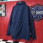 90s CHAPS RALPH LAUREN ナイロンアノラックパーカー ネイビー×レッド