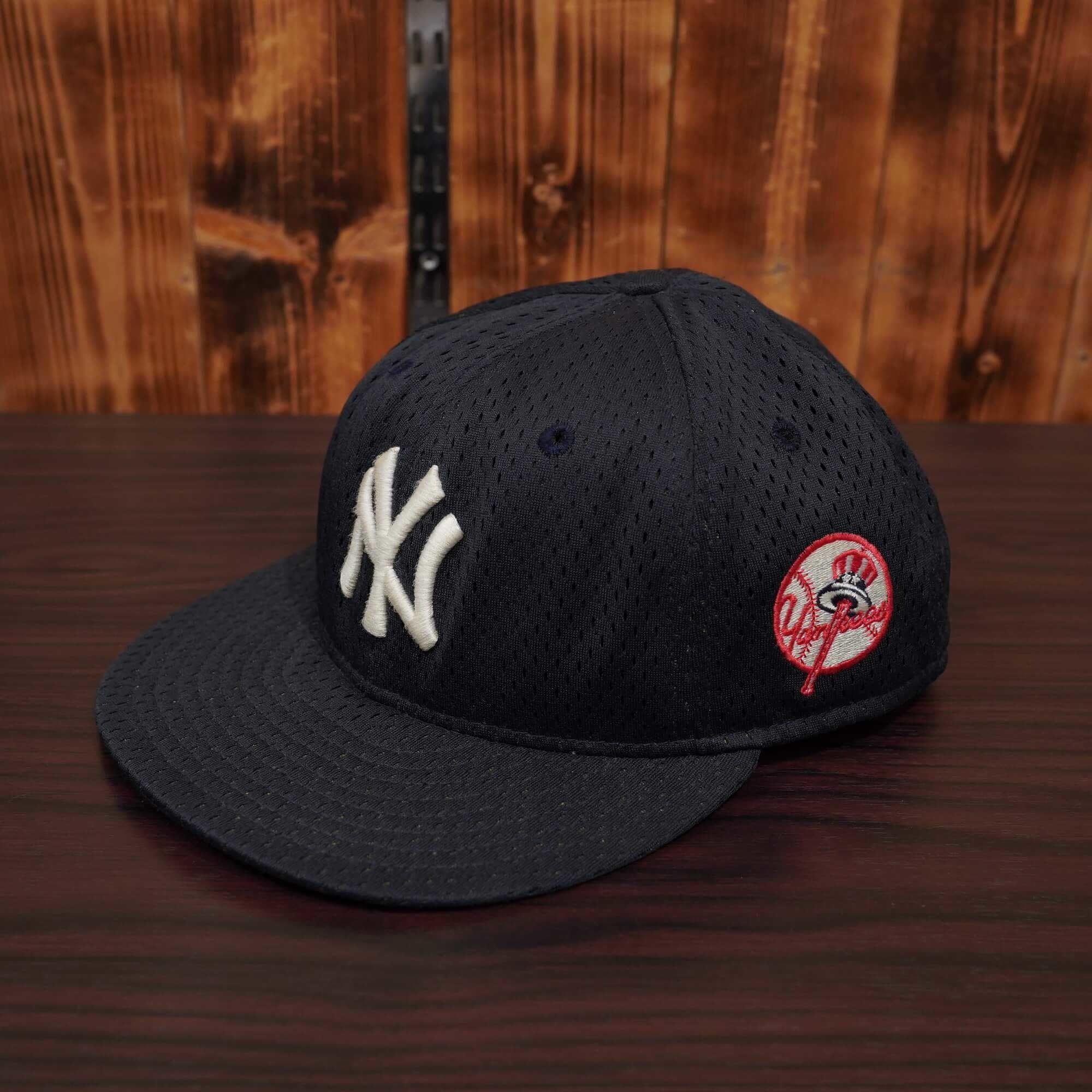 90s newyork yankees newera ニューヨークヤンキース 7 1/4 (大きめ) /ニューエラ メッシュ キャップ