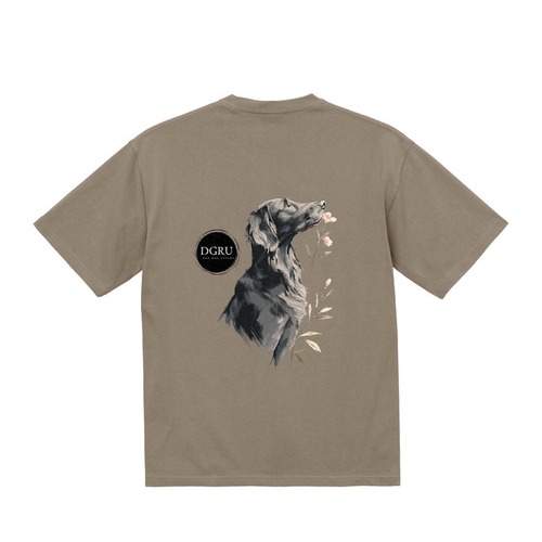 フラットコーテッド・レトリーバー　バックデザインTシャツ