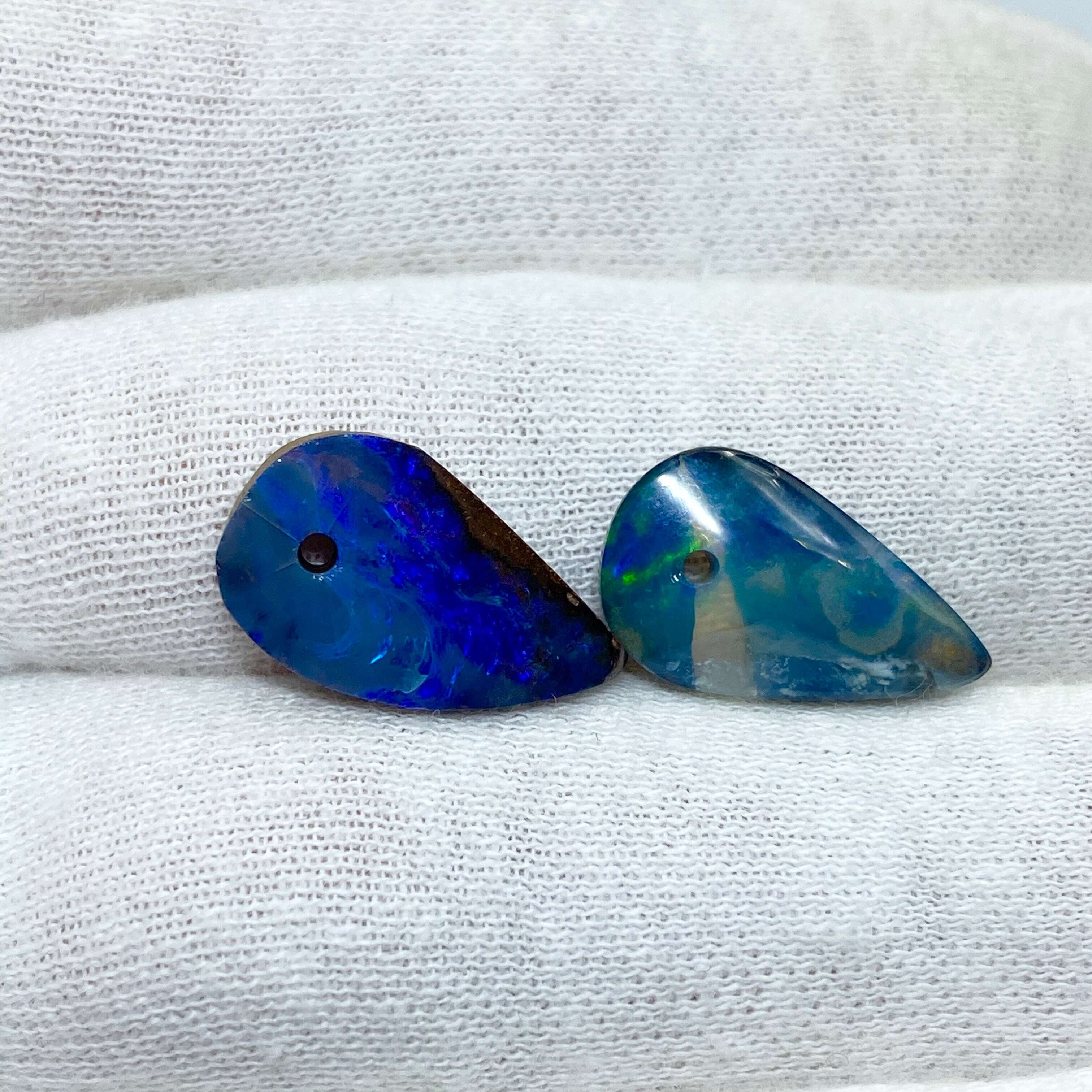 ボルダーオパールピアス