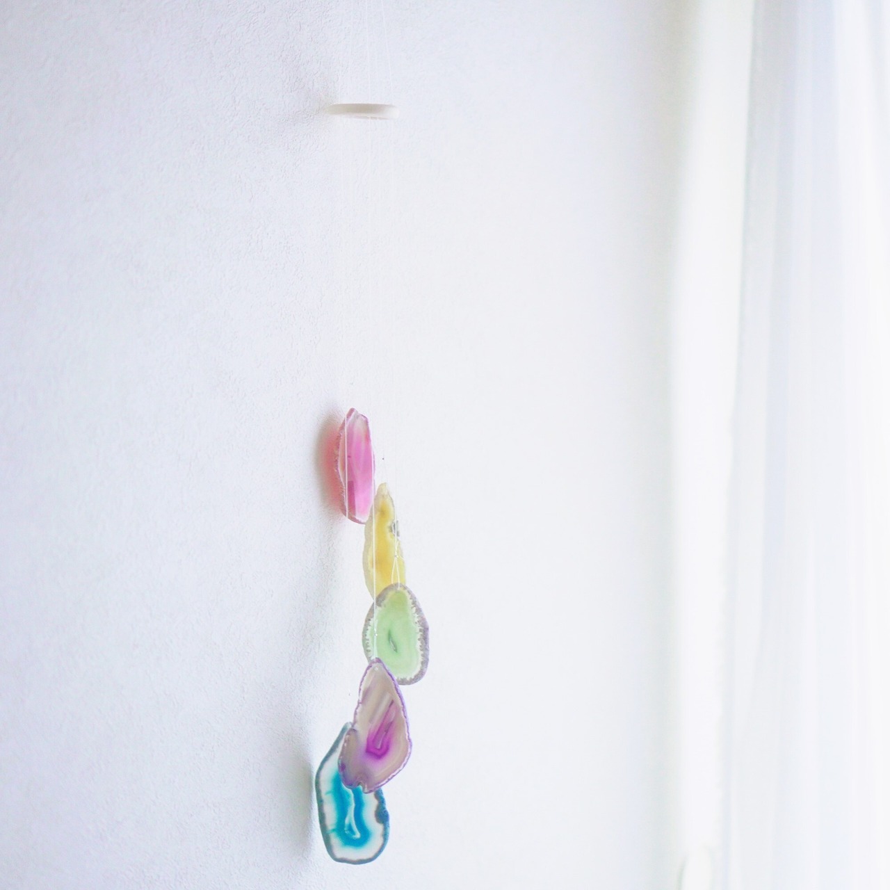 Clear Rainbow 13 - アゲートヒーリングチャイム / Agate Sun Catcher Wind Chime 440