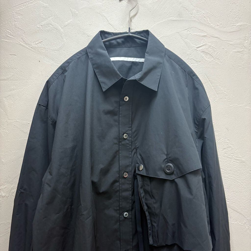 Tamme タム 24SS Typewriter Shirt 長袖シャツ 24S0163 ブラック size