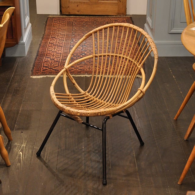 フランス ビンテージ Rattan Chair ラタン チェア-