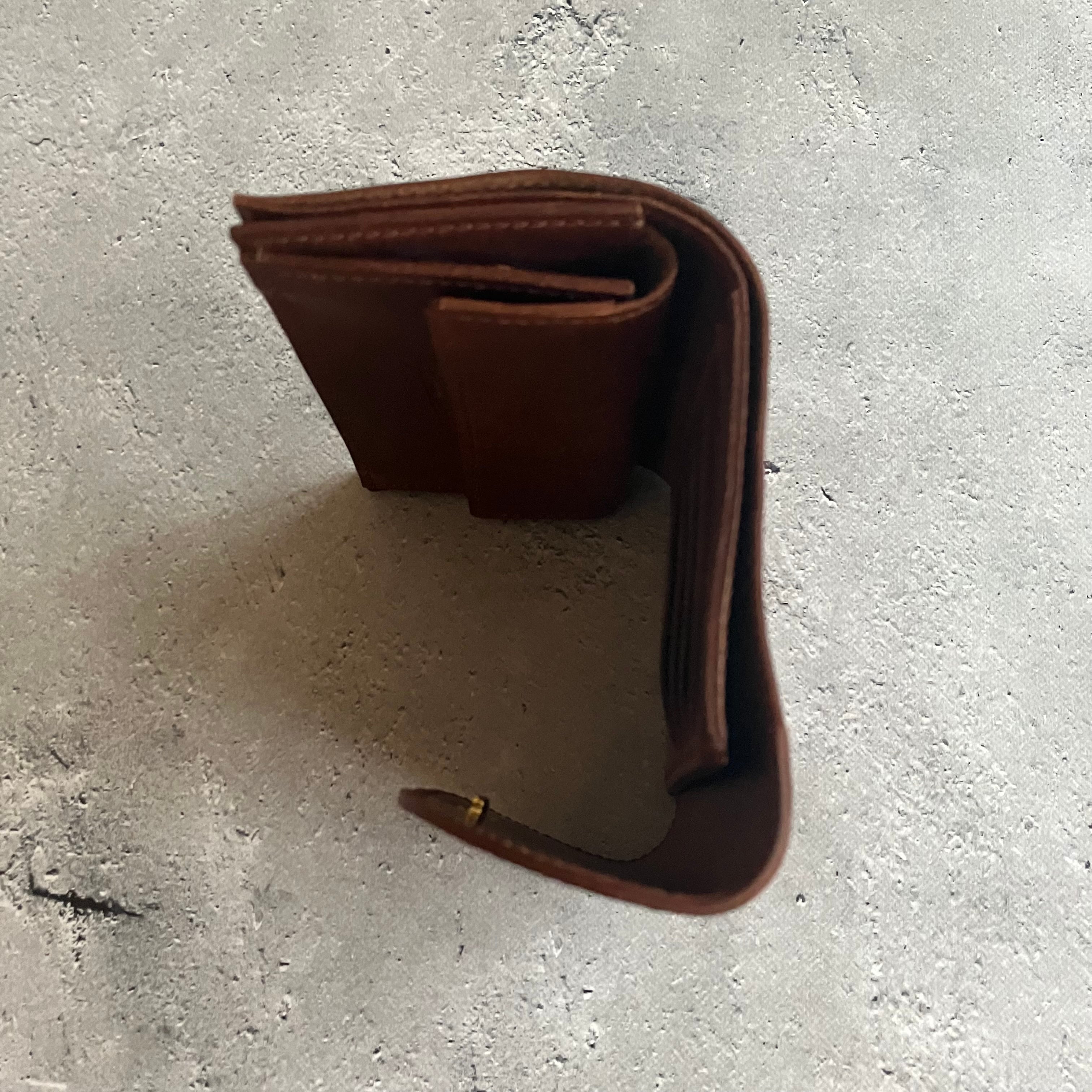 MIDDLE WALLET】三つ折り財布 ダークブラウン | 革財布・革小物の