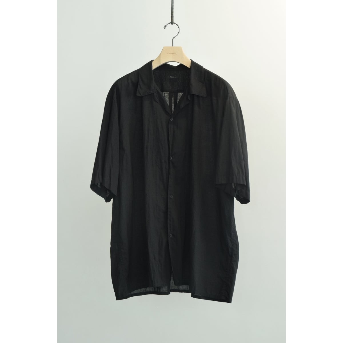 COMOLI ｜KHADI コットン 半袖オープンカラーシャツ | HJ GALLERY