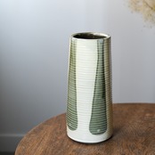 小鹿田焼　千段巻　9寸花器　坂本浩二窯