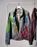 Colorgraffiti denim jackt