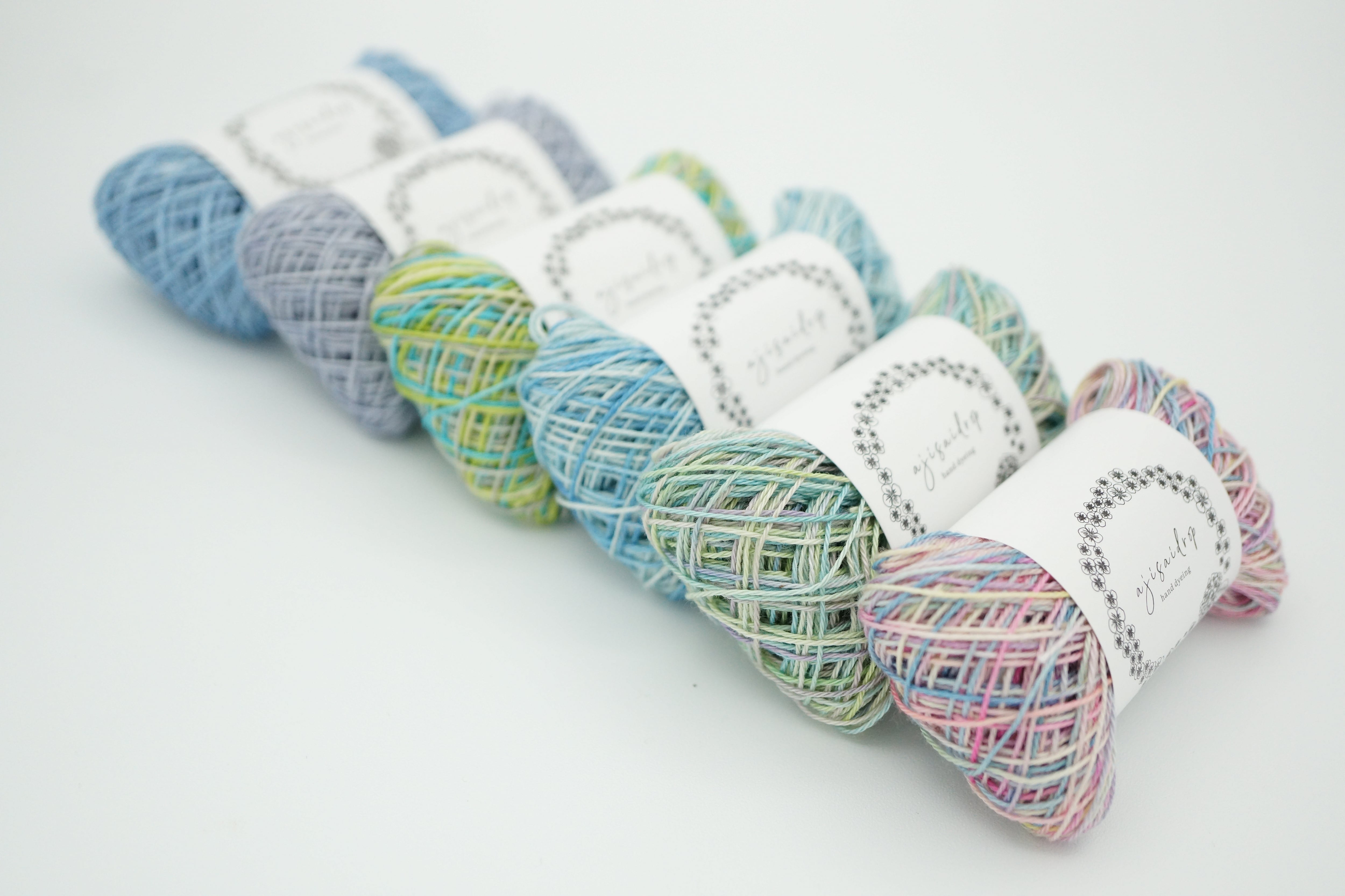 手染め糸-hand dyeing threads- | ajisaidrop