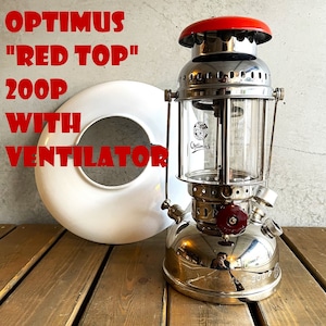 オプティマス OPTIMUS 200P レッドトップ 赤ベンチ リフレクター付き スウェーデン製 1960～1970年代 鏡面美品 点火確認済み