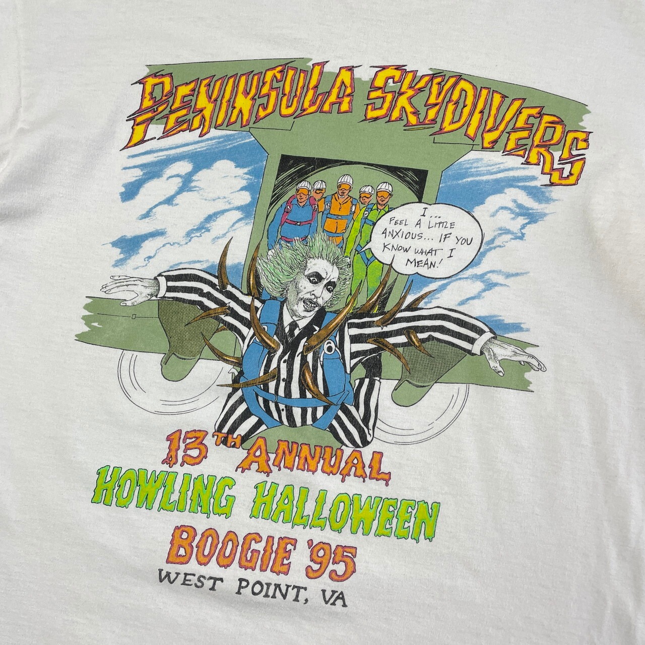 90年代 USA製 PENINSULA SKYDIVERS スカイダイビング ビートルジュース 