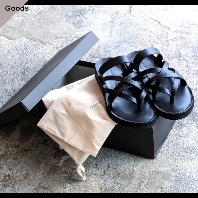 KOVALAM ストラップアンカーサンダル Strap Anchor Sandal-Water repellent (Black)