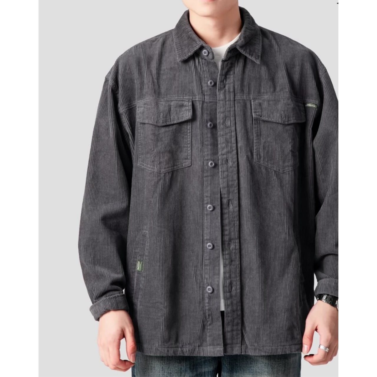 コーデュロイ ボタンダウンロングスリーブ ワークシャツ 00086