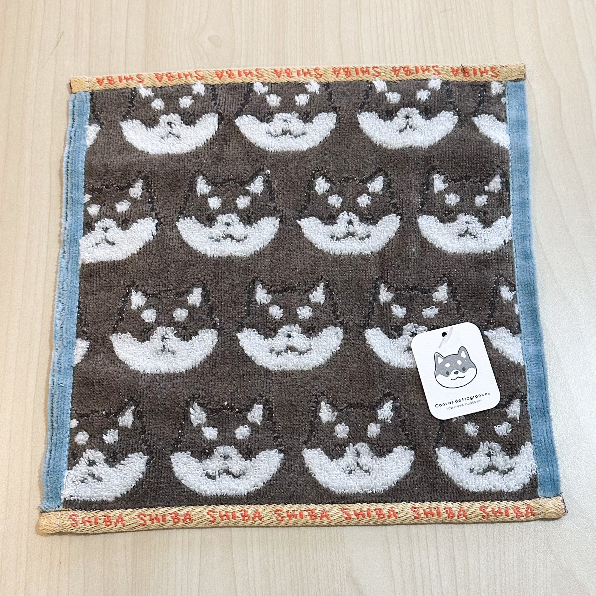黒柴ミニハンカチタオル | わんこ雑貨の店 スマイルズ