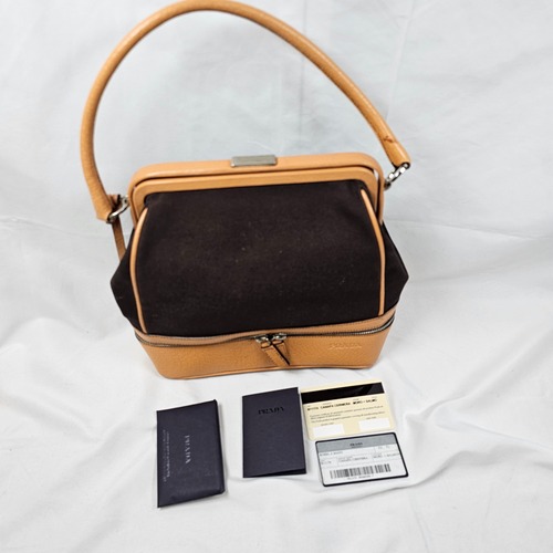 【激レア・美品】PRADA カナパ チェルニエーラ ドクターバッグ
