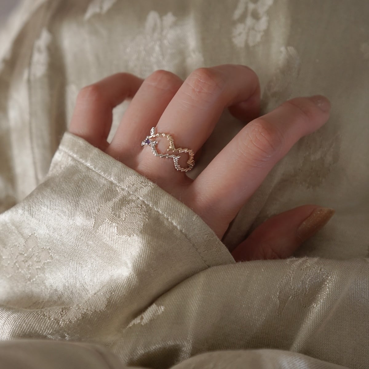 Aquarius 水瓶座 / Amethyst＞zodiac sign ring | MR-138 | KINARIYA