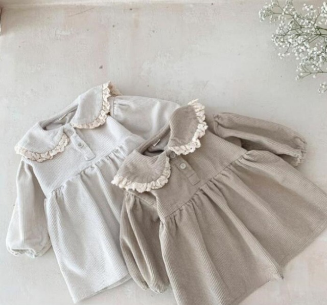 予約corduroy one-piece