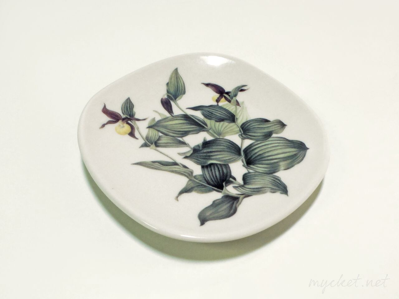 ARABIA×WWF「Cypripedium calceolus」ウォールプレート（ヴィンテージ