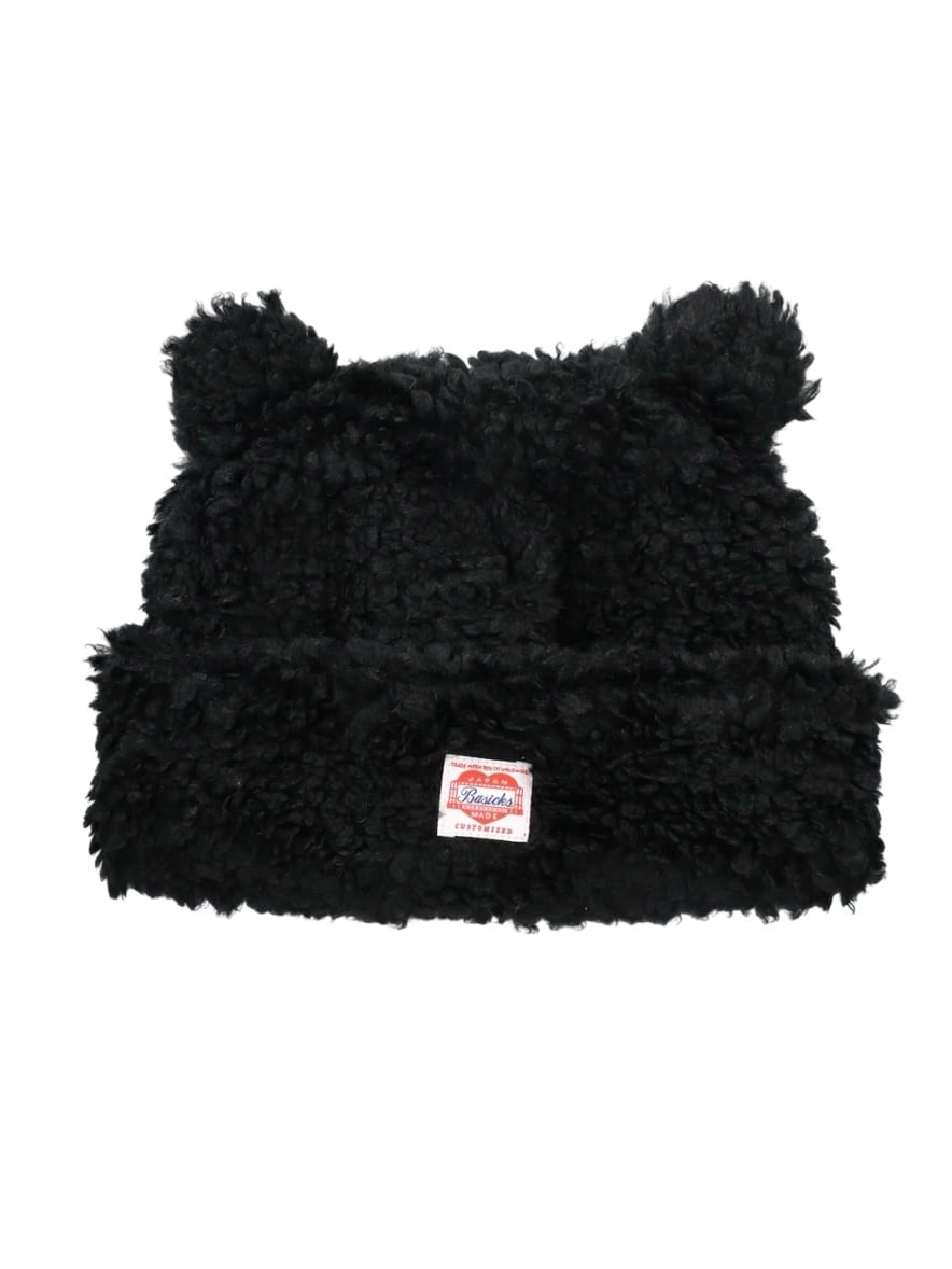 【新品】BASICKS Bear Beanie ブラック 25SS BASICKS | Bear Beanie - black – FAB4 ONLINE STORE
