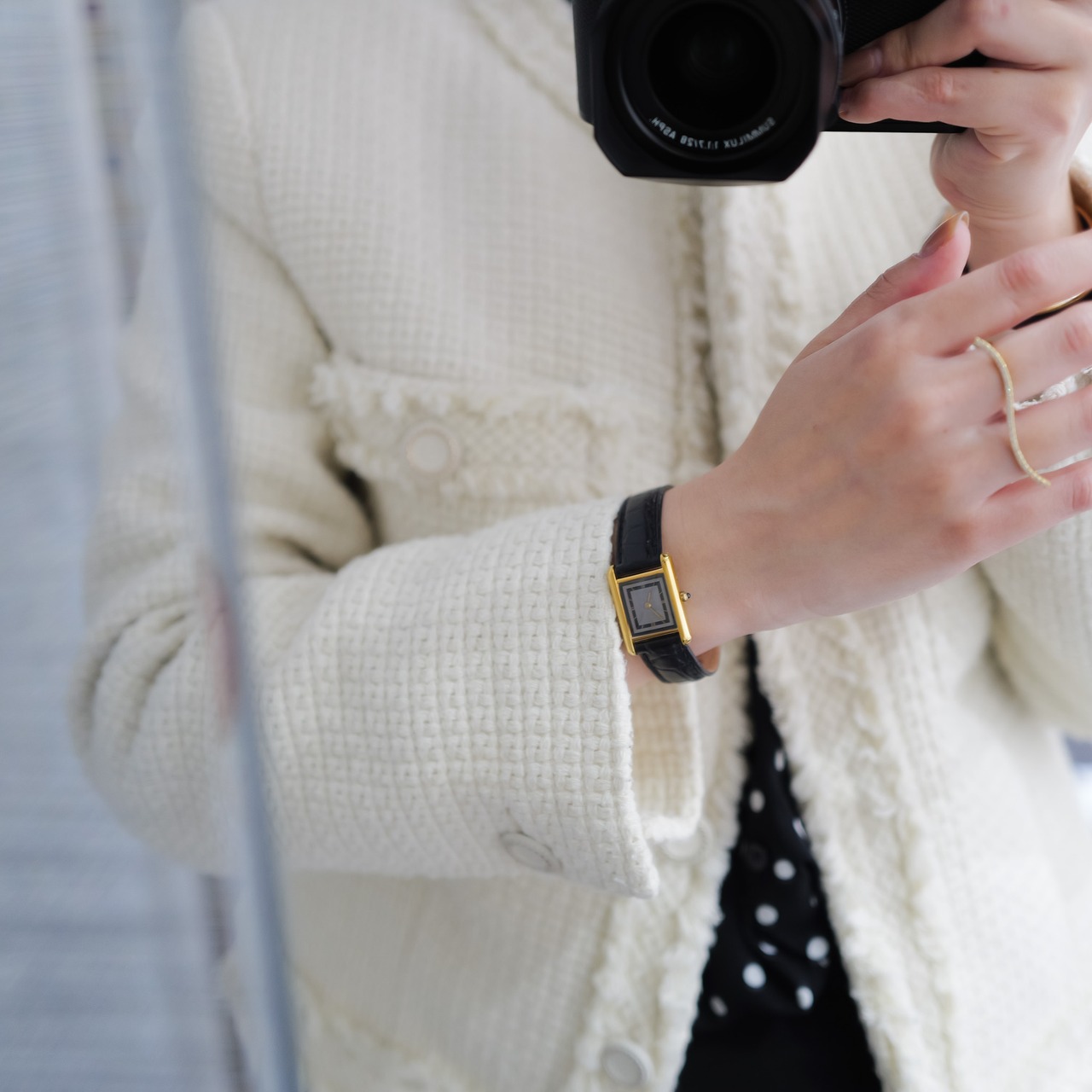 カルティエ マストタンク SM チャコールグレー文字盤