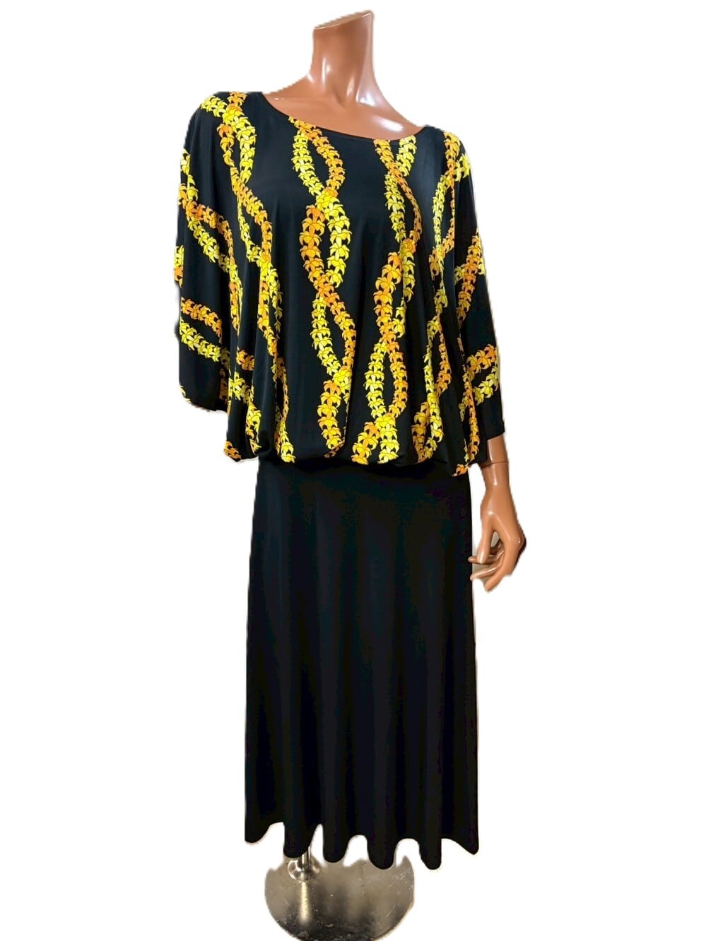 Wale'aチュニック ケニケニ柄 ブラック