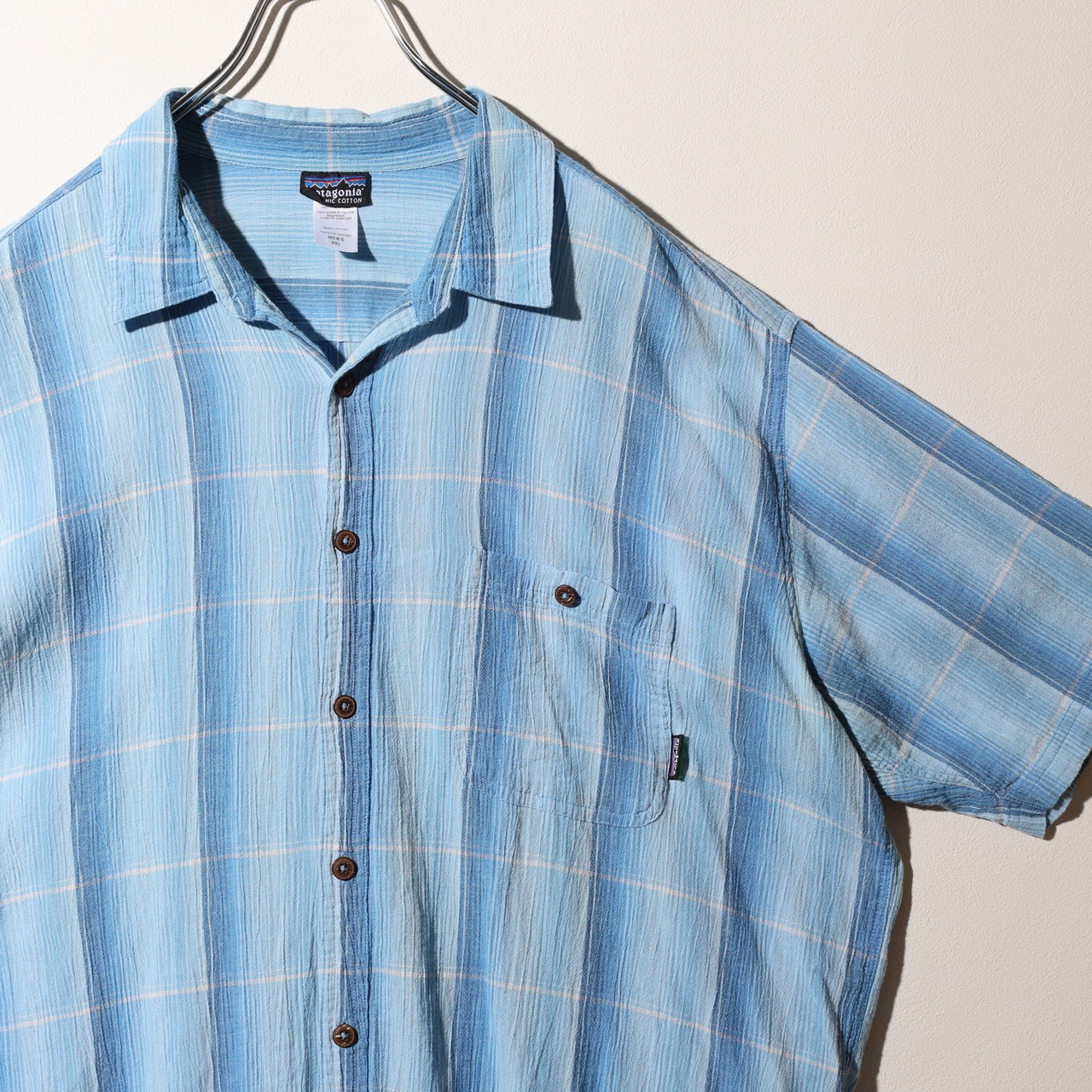極美品 2XL 10年 オンブレ A/C Yarn Dye Shirt Patagonia ACシャツ ヤーンダイ パタゴニア