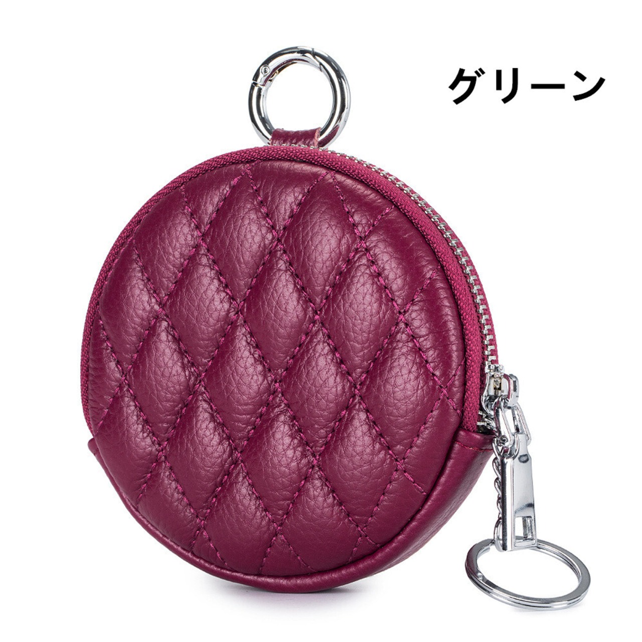 コインケース 丸型 レディース メンズ 本革 レザー 財布 イヤホン 