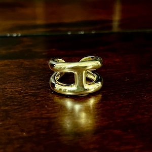 ◆HERMES Osmose Ring PM 18K Yellow Gold 52 | エルメス オスモズ リング PM 18K イエロー ゴールド