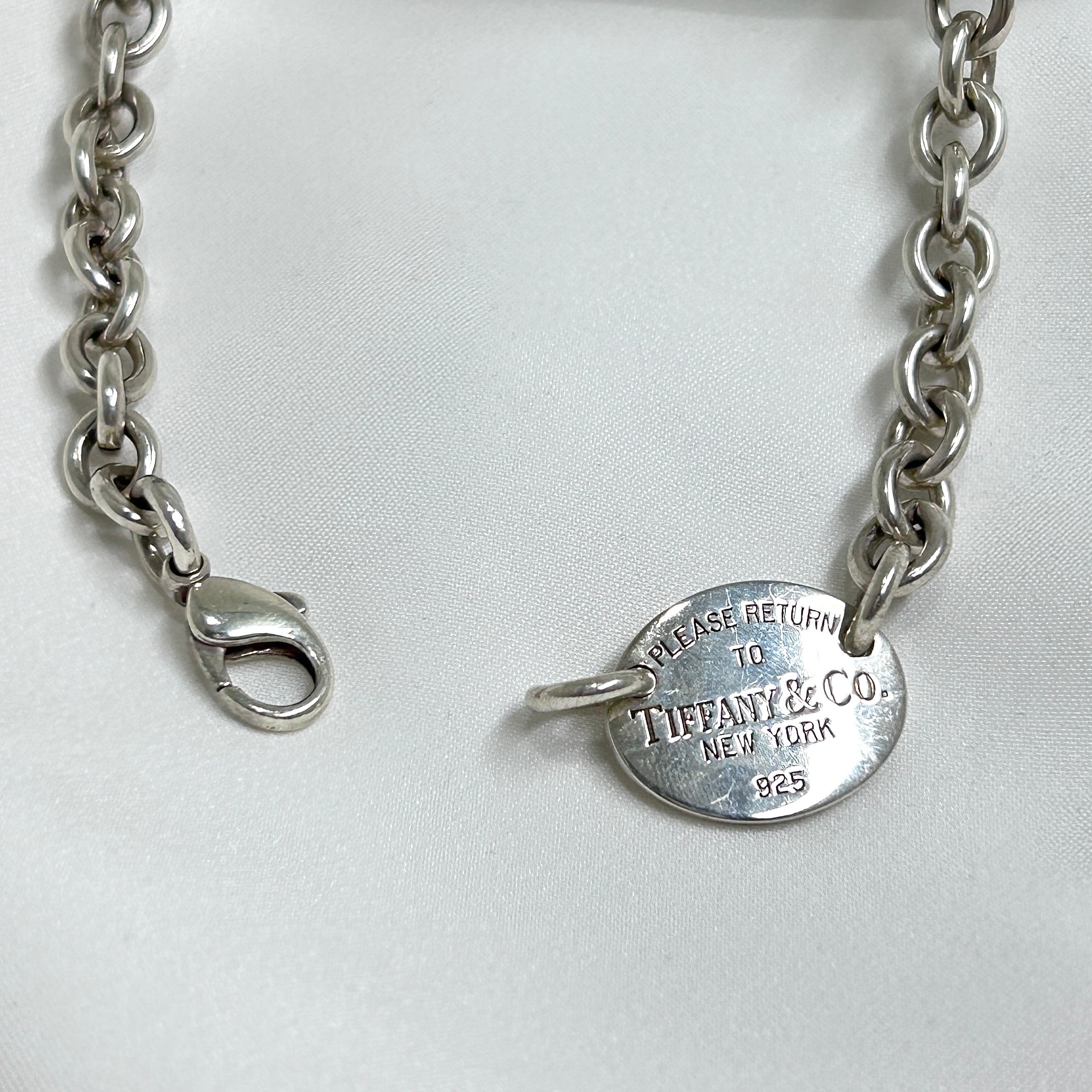 Tiffany&Co. ティファニー オーバルタグ チョーカーネックレス 