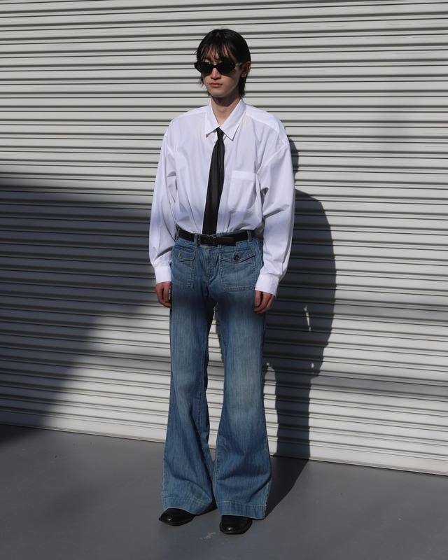 wide flare denim