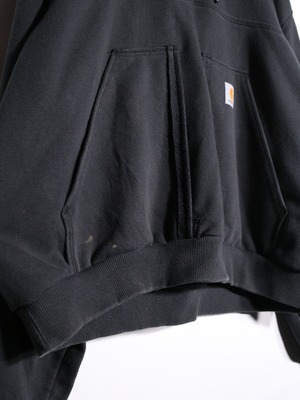 REMAKE / "carhartt" neko custom cropped hoodie