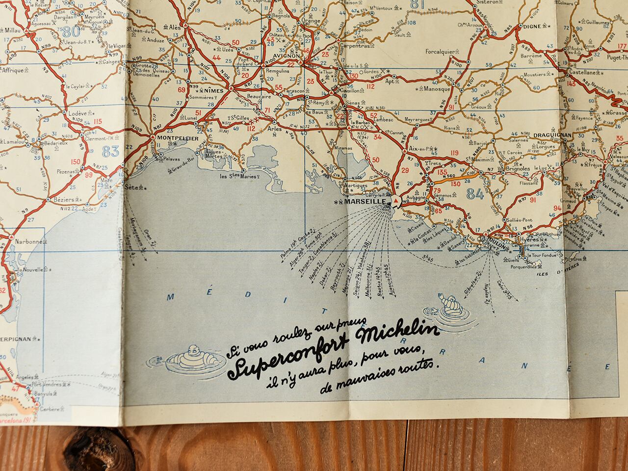 ミシュランの古い地図 #97 ETAT des ROUTES *フランスアンティーク