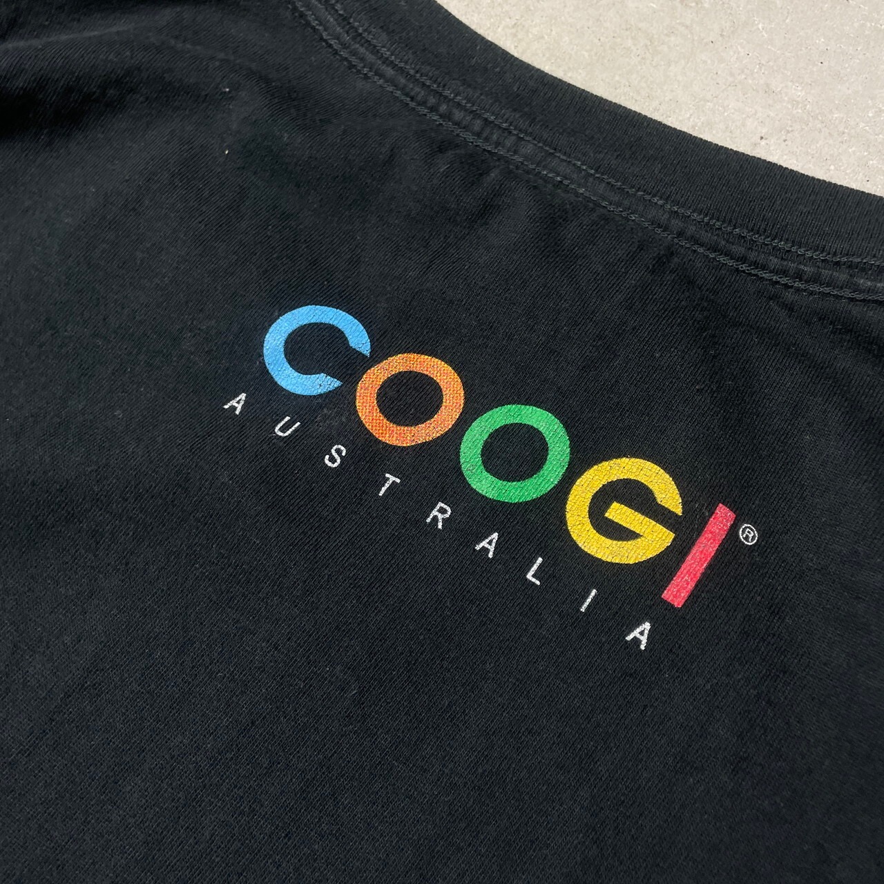 スーパービッグサイズ COOGI クージー ロゴプリント ロングTシャツ 