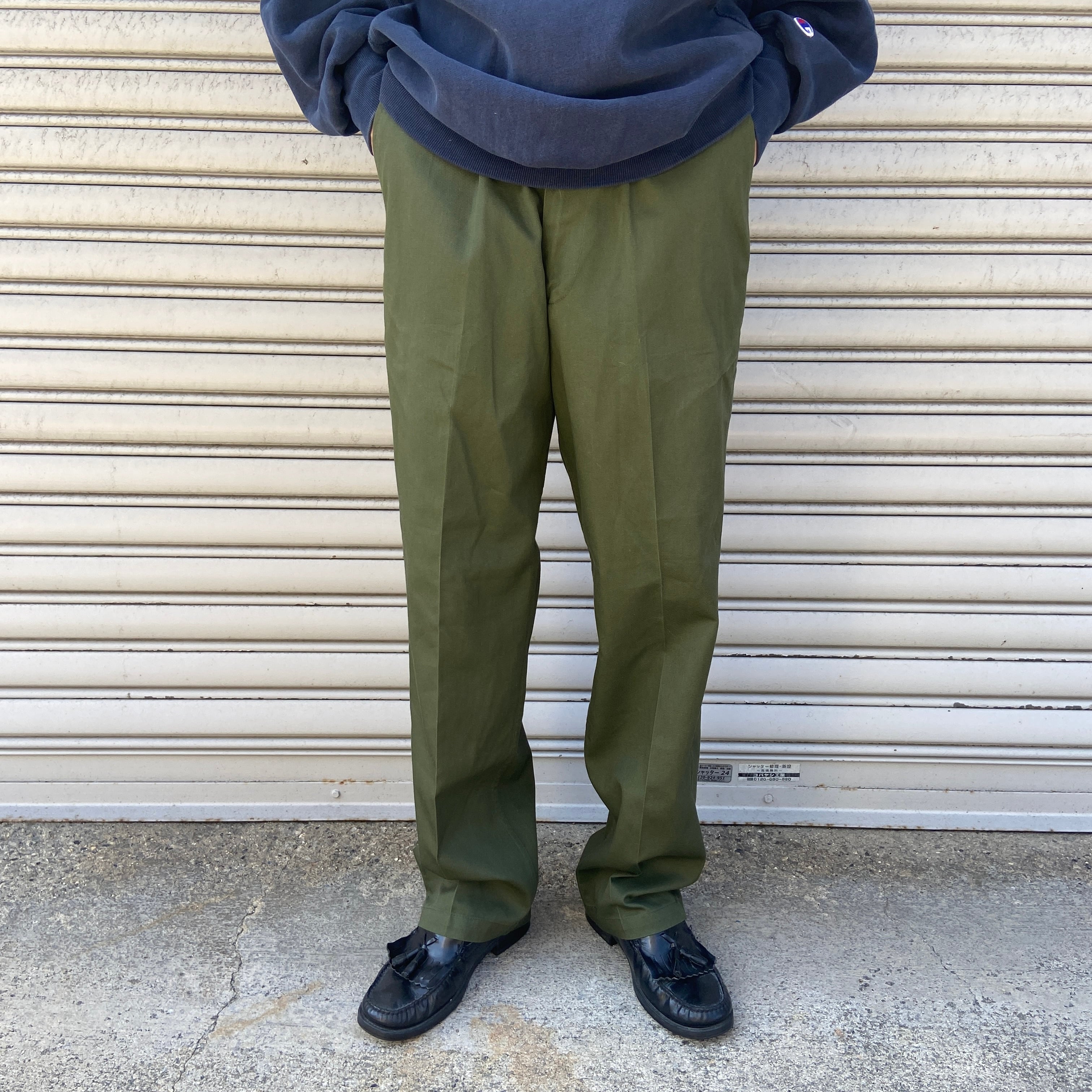 美品 80s US ARMY ユーティリティパンツ ベイカーパンツ W34L29 | 古着 