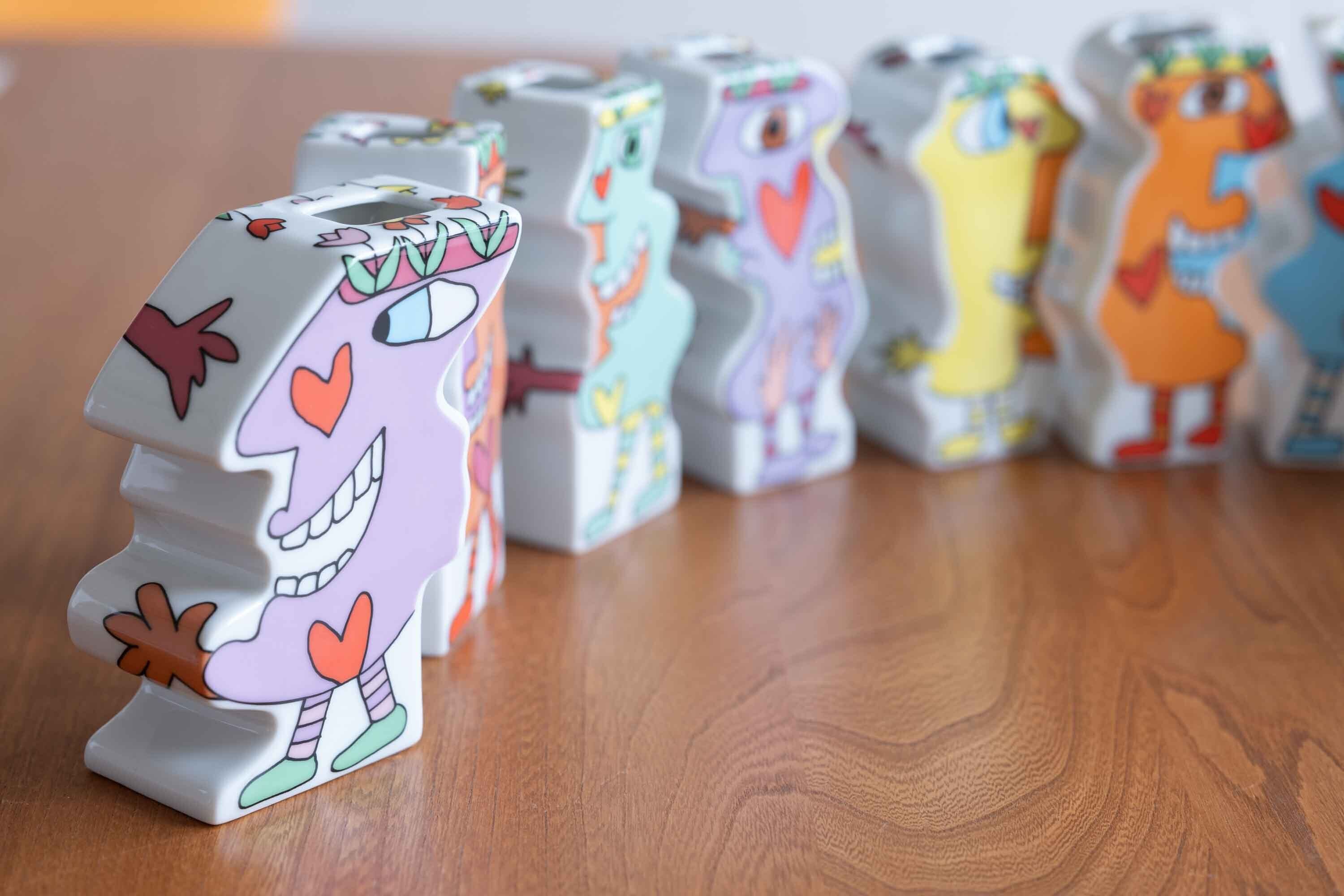 James Rizzi フラワーベース 「I Can´t Stop Loving You!」ローゼン